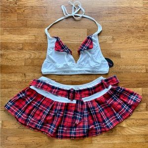 NWT | Plaid Lingerie Set